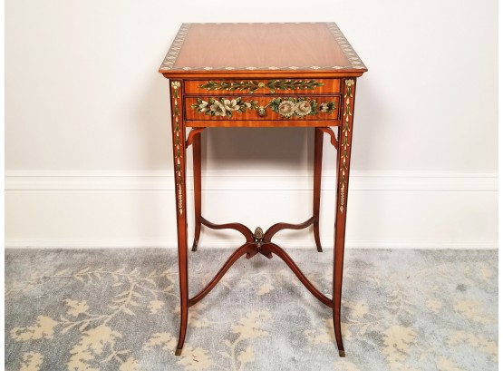 Delicate Louis XV Inlaid Side Table