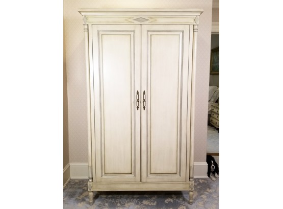 Painted French Provincial Armoire By Julia Gray