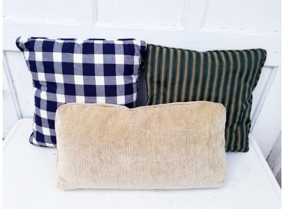 Three Decorative Pillows
