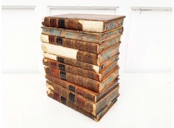 Victorian Leather-bound Books - AS IS