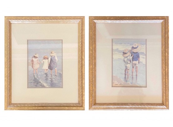 Pair Of Framed Art Prints By Edward Van Goethem