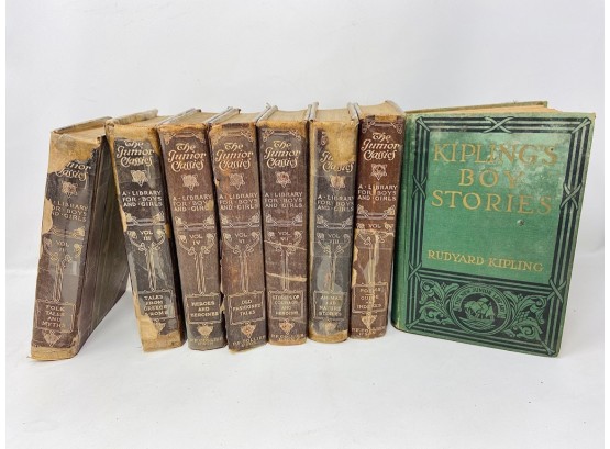 Antique Junior Classics- 7 Volumes, Rudyard Kipling's Boy Stories