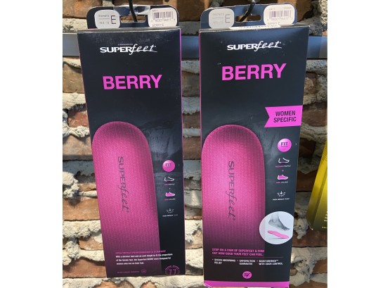 Pair Of Superfeet Woman’s Berry Size B 10.5 - 12