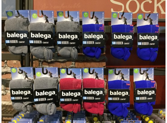 (12) Pairs Of Balega Medium No Show Sox, $156 Retail : (men’s 7-9)(woman’s Size 8.5-10.5)