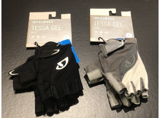 Two Pair Women’s Giro Cycling Gloves - Size L, Retail $25 Each