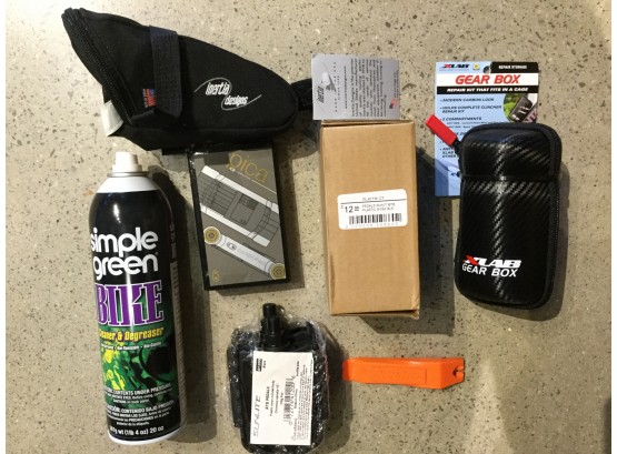 Mixed Lot Including Crankbrothers Pica Tools, Xlab Gear Box, And Assorted Accessories, Retail $129 Total
