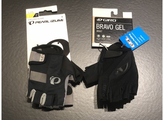 Two Pair Men’s Cycling Gloves (Pearl IZumi And Giro) - Size Small, Retail $25/$30