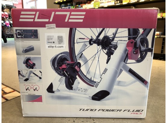 Elite Tuno Power Fluid, And Neoprene Bike Trainer, $340 Retail