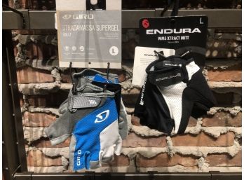 Two Pair Women’s Endura/Giro Cycling Gloves - Size Large, Retail $28/$30