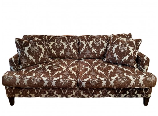 Custom Damask Sofa
