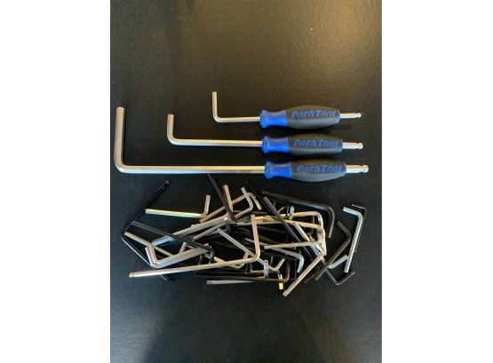 3 Park Tool Hex Set And 48 Miscellaneous Hex Keys, Retail $70