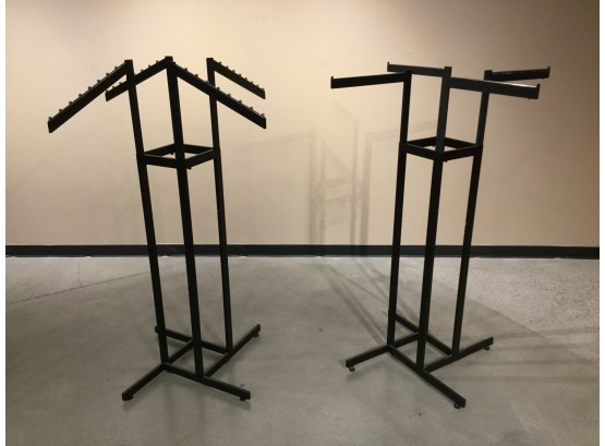 (8) Adjustable Clothing Racks With (30) Arms, See Details For Parts List