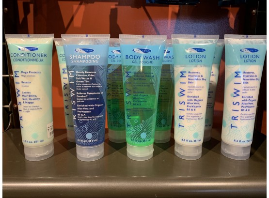 TriSwim Personal Care Items - Shampoo, Conditioner, Body Wash, Lotion $120