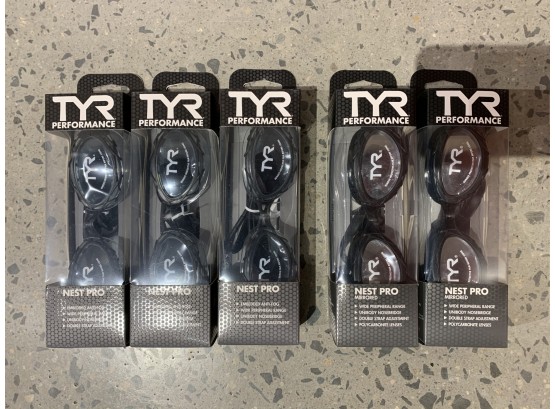 Five Pairs TYR Nest Pro Goggles