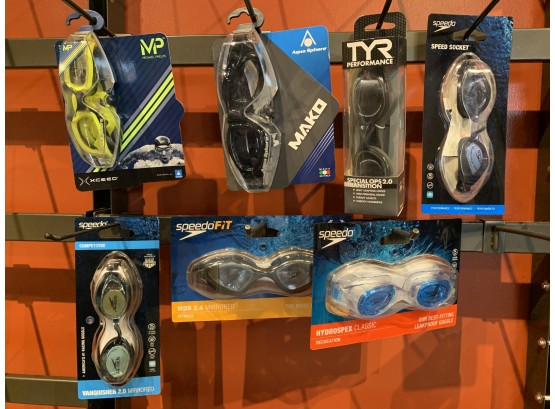 Misc Group Of Swim Goggles, Retail $150