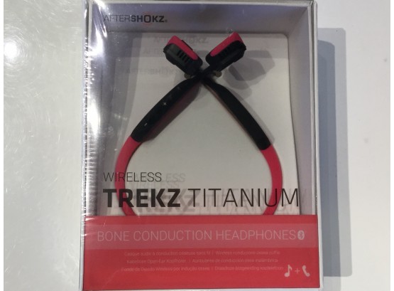 Aftershokz Trekz Titanium Wireless Bone Conduction Headphones, Pink, Retail $129.99