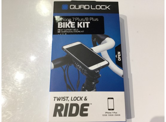 Quad Lock .iphone 7  Or 8  HBar Bike Kit, Retail $59.99