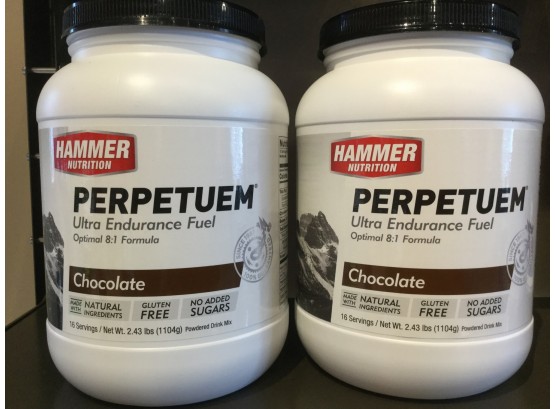 (2) Hammer Nutrition Perpetuem Ultra Endurance Fuel, Chocolate, Retail 59.98