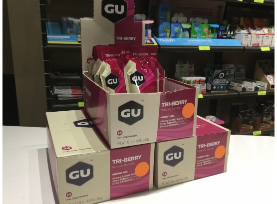 (63) GU Energy Gel Packets, Tri-Berry, Retail 93.87