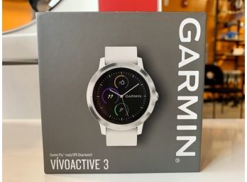Garmin Vivioactive 3 GPS Smartwatch, New In Box, Retail $300
