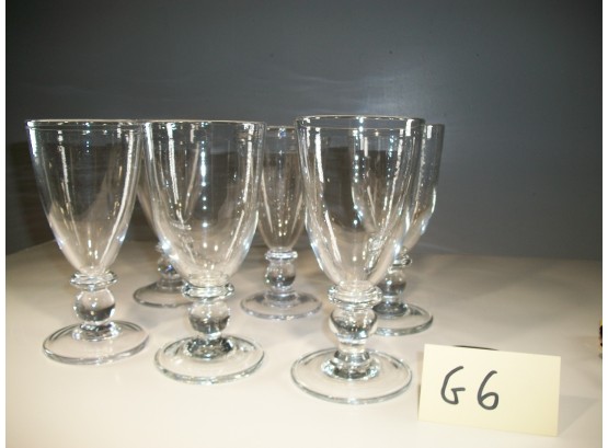(LOT G6) Group Of Six (6) SIMON PEARCE 8' Water Glasses / Parfait Glasses