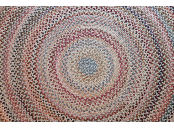 Fantastic Large CAPEL BRAIDED RUG By LL BEAN, Almost 8' Wide!!!