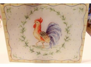 Gorgeous Hand Painted Signed Glass Cutting Board! Amazing Details!