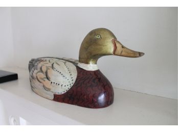 Beautiful Wooden Decoy Duck!