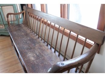 Really Incredible VINTAGE EARLY AMERICAN Bench! CHECK THIS ONE OUT!!