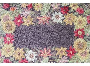 Small Flower HAND HOOKED RUG