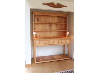 INCREDIBLE & MASSIVE 2 Piece Pine Hutch By British Traditions! A REAL STATEMENT PIECE!!!