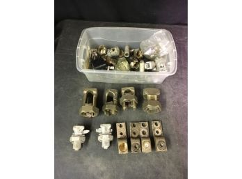 Lot Of Large Wire Connectors, Splicers, And Misc Parts