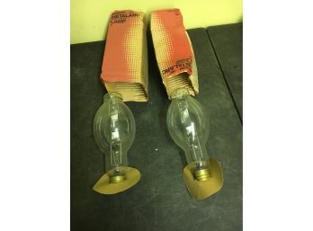Pair Of Sylvania Metalarc Giant Vintage Lightbulbs