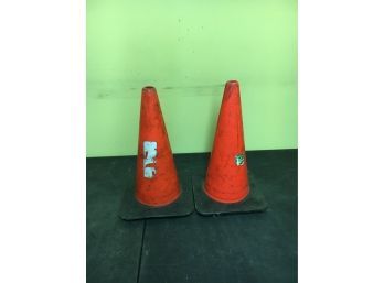 Pair 18” Traffic Cones