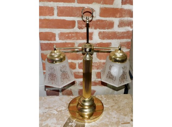 Contemporary Brass Victorian Style Lamp