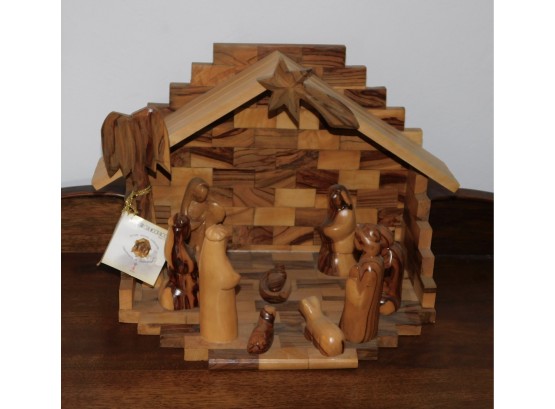 Bethlehem Olive Wood Nativity Display