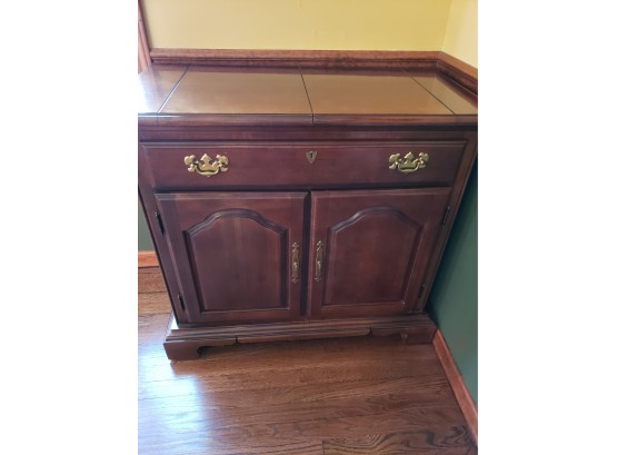 Heavy Cherry Wood Stand Alone Cupboard