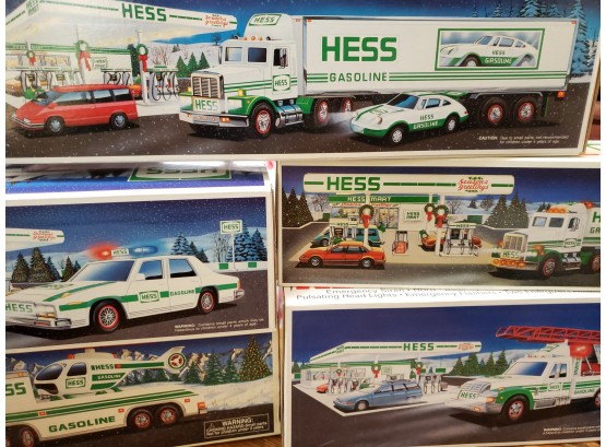 Lot Of 5 Collectible Hess Toy Trucks