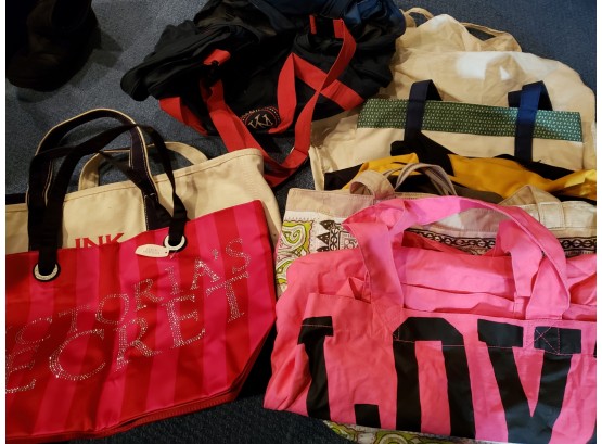 Large Lot Of Tote Bags
