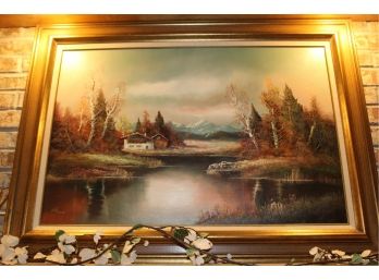 Beautiful Vintage PAinting Signed Ross