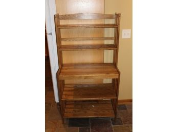 Vintage Mission Style Kitchen Pantry Shelf Bakers Rack