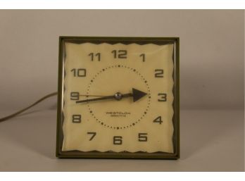 Vintage Westclox Green Kitchen Clock