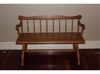 Beautiful Vintage Hitchcock Bench No Stenciling