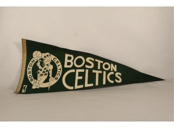 Vintage Boston Celtics Pennant Sports Memorabilia