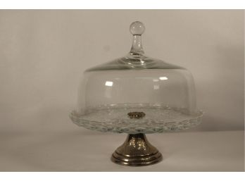 Beautiful Glass Cake Stand With Cover