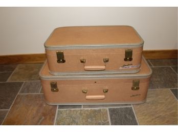 Vintage Star Line Luggage Set Of 2 Nesting