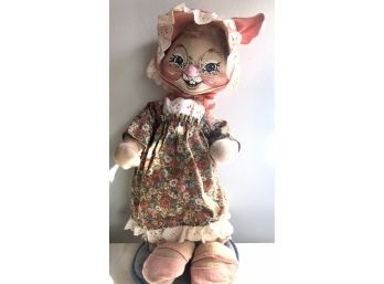 Vintage Annalee Dolls Thorndike #0732  Lady Rabbit  20”
