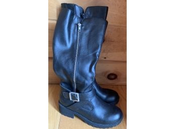 BØE Black Leather Boots Size 7.5