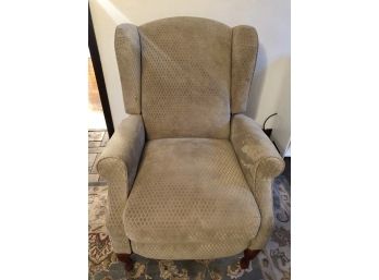 Nearly New Tan Fabric Recliner - Barely Used