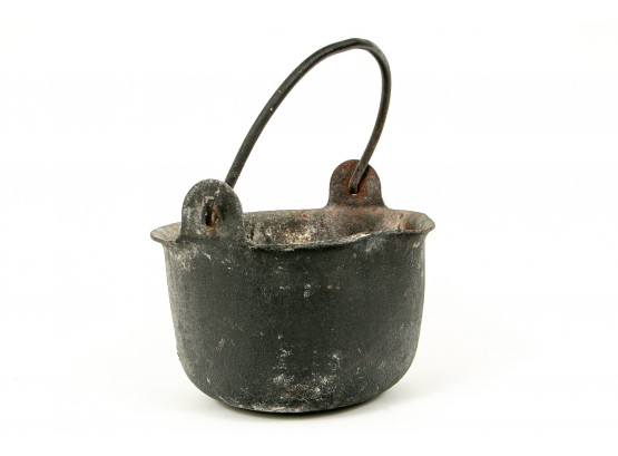 Antique Cast Iron Melting Cauldron